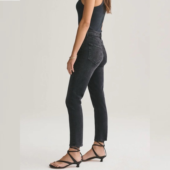Agolde Riley High Rise Straight Jeans - Picture 2 of 7